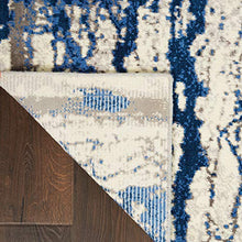 Nourison Twilight Beach Area Rug 7'9" x 9'9" Ivory Blue
