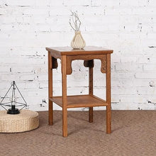 Couch End Table Wooden Chinese Style Simple Sofa Side Table Living Room Corner Small Side Table Corner Tables for Living Room