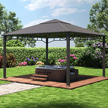 TOOLPORT 13x13 ft Hardtop Gazebo Steel Roof