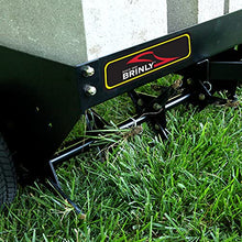 Brinly PA-482BH-A2 Tow Behind Plug Aerator with Universal Hitch, 48", Matte Black