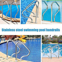 BSNANCA Pool Handrail Pool Handrails Pool Rail 304 Stainless Steel Pool Railing for Inground Pool Pool Handrail Pool Safety Handrails, Swimming Pool Stair Railp Cover 4Ft