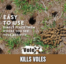 VoleX - Effective Against All Species of Voles. Safe for Use Around People, Pets, Livestock, and Wildlife (50 pounds)