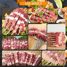 EliteBloom Meat Skewer Maker, Stainless Steel Kebab Skewer Making Box, 10 Hole Kebab Machine Meat Skewer Tool for Making Vegetable Kebab Skewers,