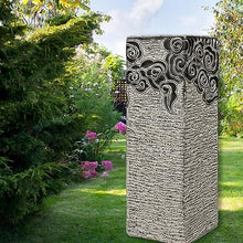 ARCVOX Home Garden Sculpture Columns Pedestal, Faux Stone Finish Floor Ornaments, Landscape Statues for Home Decor, Backyard Decor Pagoda Statue (Size : 35.4in)
