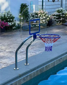Global Pool Products X2 Basketball & Volleyball Pool Game Set Stainless Steel