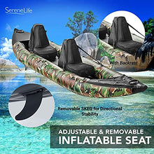 SereneLife 2 Person Inflatable Kayak Camo