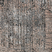 Calvin Klein CK024 Irradiant Abstract Area Rug 9' x 12' Black Ivory