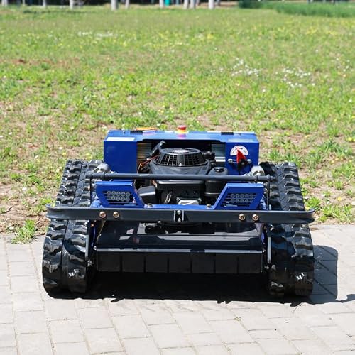 Remote Control Lawn Mower – Hybrid Gas-Electric, 8.2HP, 680m Range, 52cm Cut, 3-14cm Height, 41° Slope, Long-Life Brushless Motor – for Golf Course, Estate, Large Turf – Low-Maintenance Mower