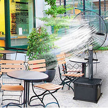 sdneNest Standing Floor Fans with Mist, 3 Cooling Speeds Oscillating Misting Fan, Outdoor Fan Misters for Cooling, 9 Gallon Large Capacity Tank (Black 55cm/21.7in)