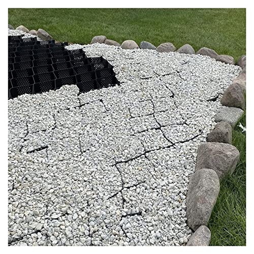 YanSoPe HDPE Geocell Grid for Driveway & Slope Erosion Control - 5cm/10cm High Gravel Stabilizer(6m x 10m (20ft x 33ft) 5cm/2" High)