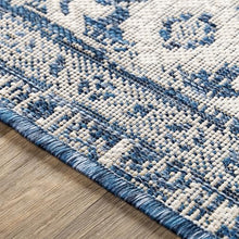 MARK & DAY 10x14 Mantinge Traditional Outdoor Rug Navy