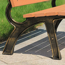Garden Bench Park Bench Patio Porch Furniture Outdoor Patio Leisure Benches Garden Benches Park Chairs with Backrests Cast Iron Benches Porch Decorative Furniture Lawn Benches (Size : 150cm) (120cm)