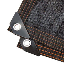 WYBB Shade Cloth 90% Black Shade Cloth Taped Edge with Buttonhole, Rectangle Courtyard Shade Netting, for Livestock Housing/Plant Cover/Backyard/Sun Room (Size : 10m x 12m)