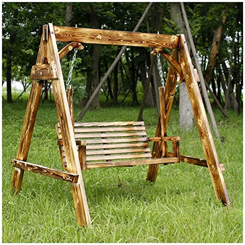 KYTGFH Patio Swing Porch Hang Club Bench Chair,Porch Swings Adults Patio Furniture Porch Swing Outdoor Swing Chair Bench Outdoor Porch Garden and Poolside Swing