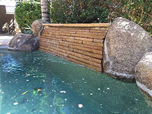 Tomaso 84" ABS Waterfall Cascading Sheer Descent Water Feature Spillway Pool Spa Wall Mount - Gray Plastic (84")