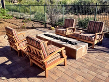 WholesaleTeakFurniture Luxurious 3 Piece Teak Sofa Chair Set - 2 Lounge Chairs & 1 Side Table