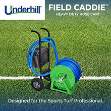 Underhill Field Caddie Hose Reel Cart with Wheels Heavy-Duty Holder Caddy for Sports Baseball Fields, Holds 100 Feet of 1-Inch Hose, HC-HT-100