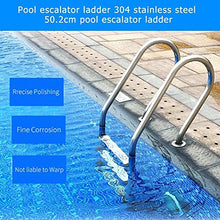 Pool Ladder w/Non-Slip Footstep 3-Step In-Ground Stainless Steel Step for Indoor/Outdoor Pool Heavy Duty Non-Slip Ladder Easy Assembly