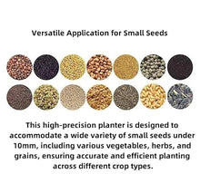 Acdesino Manual Push Seed Planter with Adjustable Multi-Row Spacing, Hand-Push Precision Seeder for Vegetables, Rust-Resistant Powder-Coated Frame with Durable PC Hopper (4-Row Model)