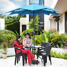QZQHNYJ Parasol Garden Umbrella Parasol Patio Umbrella for Griddle Station, Outdoor Casual Backyard Table Umbrella Heavy-Duty Plants Shade with 10 Steel Ribs,