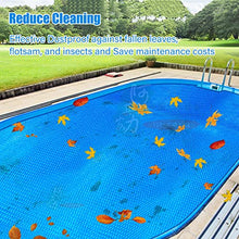 Heat Retaining Blanket 3/6/10/13/16/20/23/26/30ft Pool Cover, Blue 19 Mil Thick Solar Blanket Covers for SPA Pool Hot Tub, Pool Membrane To Keep Leaves Out, Dustproof/ Heat Insulation(5X10m/16X33ft)