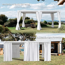 MeetLeisure 10’ x 20’ Outdoor Louvered Pergola with Adjustable Roof White Frame