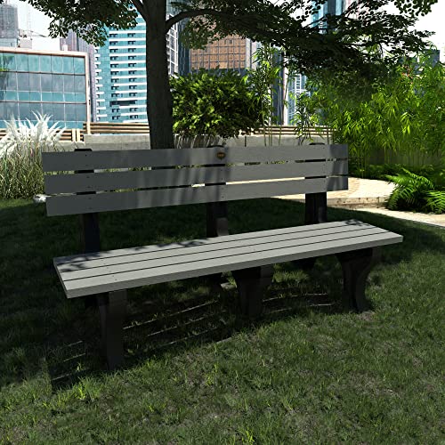 Sequoia Professional Aurora Park Bench 6 ft Coastal Teak
