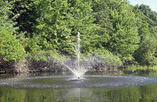Fawn Lake Fountains Pond Fountain with 1/2 HP Pump, 7 Patterns, 100ft Cord Black