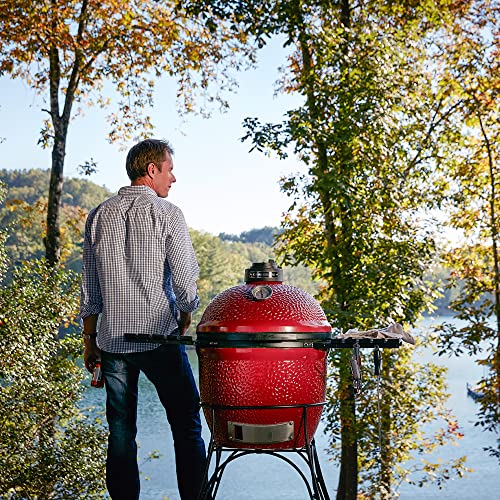 Kamado Joe Classic Joe I 18-inch Ceramic Charcoal Grill and Smoker Blaze Red