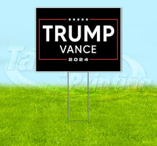 TampaPrinting Trump Vance Yard Sign 18" x 24" with Metal Step Stake