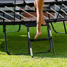 Springfree Jumbo Oval Trampoline 12' x 19' with FlexrStep V2 Ladder Black