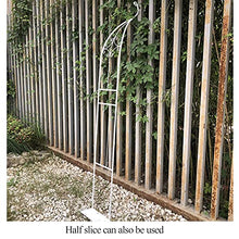 Garden Arch Trellis Archway, Outdoor Garden Lawn Backyard Patio Metal Stand Trellis for Climbing Plants Roses Vines Support Rack, Black (Big White)