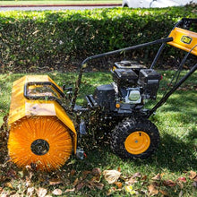 Stark USA 31-Inch Walk-Behind Power Sweeper, 7.0HP Gas-Powered Rotary Brush Broom, Outdoor Sweeping Machine for Driveways, Sidewalks, Leaves, Dirt, Debris & Gravel