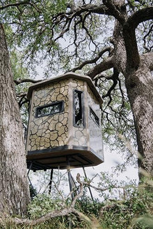 MUDDY Muddy Bull Box Blind with Tower Base, Steel Wall Construction, Cracked Mud Camo Multi