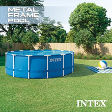 Intex Metal Frame 15ft x 48in Round Above Ground Swimming Pool Set w/Pump