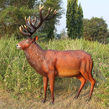 Design Toscano Grand-Scale Red Deer Buck Statue