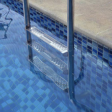 Swimming Pool Handrail 304 Stainless Steel Pool Ladder for 1-1.4m Pool Tube Wall Thickness 1mm 250lbs Load Capacity/Silver / 3 Step (Silver 3 Step)