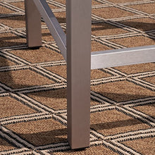 Christopher Knight Home Tracy | Outdoor 5-Piece Rust-Proof Aluminum Set | with Wicker Top Bar Table | Silver/Grey