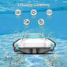 KANGJIEM Cordless Autonomous Pool Vacuum Cleaner, Robotic Pool Cleaner, Self-Parking, with 110 Mins Maximum Runtime, Pool Vacuum for Above/In Ground Flat Pool Up to 900 Sq Ft
