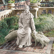 Design Toscano KY1390 In Nature's Sanctuary Francis of Assisi Religious Garden Statue, 49 inches wide, 37 inches tall, Handcast Polyresin, Antique Stone Finish