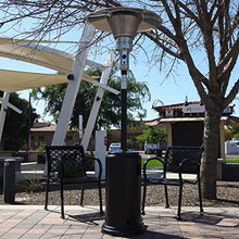 AZ Patio Heaters Commercial Patio Heater in Black with 33" Shield