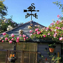 Weather Vane Stainless Steel Anti-Rust Weathervane Spray Paint Wind Vane Outdoor Sheds Yard Roof Barns Decoration Yard Indicating Wind Direction Measuring Tool B 35X50CM (E 35X50CM) (D 35X50CM)