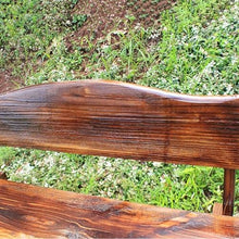 ERoomQ Wooden Garden Bench,Wooden Benches Outdoor, Terrace Balcony Lounging Chair,2 Seater Garden Chair,Outdoor Indoor Patio Wooden Seating Furniture (150cm)