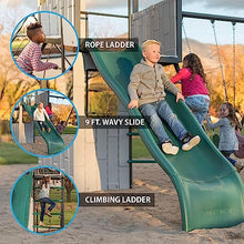 Lifetime Adventure Clubhouse Swing Set Playset Earthtone