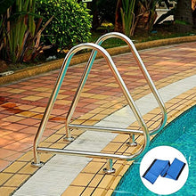 Pool Handrail Handle Grab Rails Swimming Pool Rail Pool Railing Premium Stainless Steel Pool Hand Rail for Inground Swimming Pool,Pool Handrail with Flange Quick Mount Base