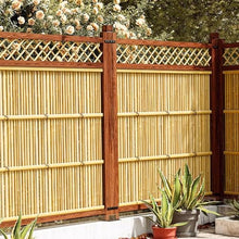 DECORN Wood Garden Fence Privacy Fence Screen Outdoor Wooden Landscape Edging Decorative Border for Yard Patio Pathway Courtyard Maintenance, 59.1""L,B-70.9""H