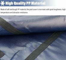 GAZOGJ Dustproof Pool Protector Pool Cover Winter Inground Pool Safety Cover for Rectangle/Oval/Kidney Shaped Pools, High Strength Pp Mesh, Solid Safety Pool Covers, Hardwa,Blue-5m x 9m/16ft x 29.5ft