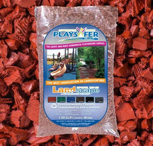 Playsafer Red Rubber Mulch 77 Cu. Ft. 2000 Lbs. Pallet - 50 Bags Tera Cotta