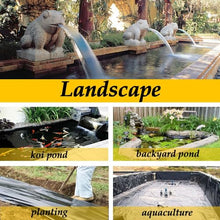 JEDAL Black Pond Liner, 13x20ft 13x20ft 13x20ft 13x20ft 13x20ft, PVC Fish Pond Liners Underlayment for Fish Ponds, Water Features, Garden Water Fountains, Waterfalls(Size:46x46ft)