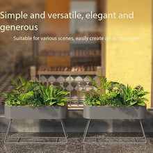 M3b6G8p1 Planter Box Curved Partition Planter Box Flower Trough Rack for Yard Mall Landscape Decor(Medium)